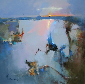ライトプールの抽象的な海の風景 Oil Paintings